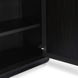 Berlin Cabinet, Black Linen by Four Hands