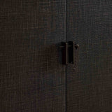 Berlin Cabinet, Black Linen by Four Hands