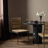 Beryl Dining Chair, Dark Gunmetal, Set of 2 by Four Hands-Furniture - Dining-High Fashion Home