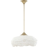 Biddeford 5 Light Pendant, Matte White-Lighting-High Fashion Home
