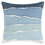 Bikram Pillow, Blue/Ivory-Accessories-High Fashion Home