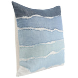 Bikram Pillow, Blue/Ivory-Accessories-High Fashion Home