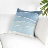 Bikram Pillow, Blue/Ivory-Accessories-High Fashion Home