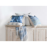 Bikram Pillow, Blue/Ivory-Accessories-High Fashion Home