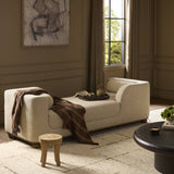Bilbury Chaise, Beige Shearling by Four Hands