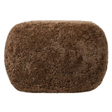 Bilbury Oval Ottoman, Amber Shearling by Four Hands-Furniture - Chair-High Fashion Home