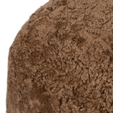 Bilbury Oval Ottoman, Amber Shearling by Four Hands-Furniture - Chair-High Fashion Home