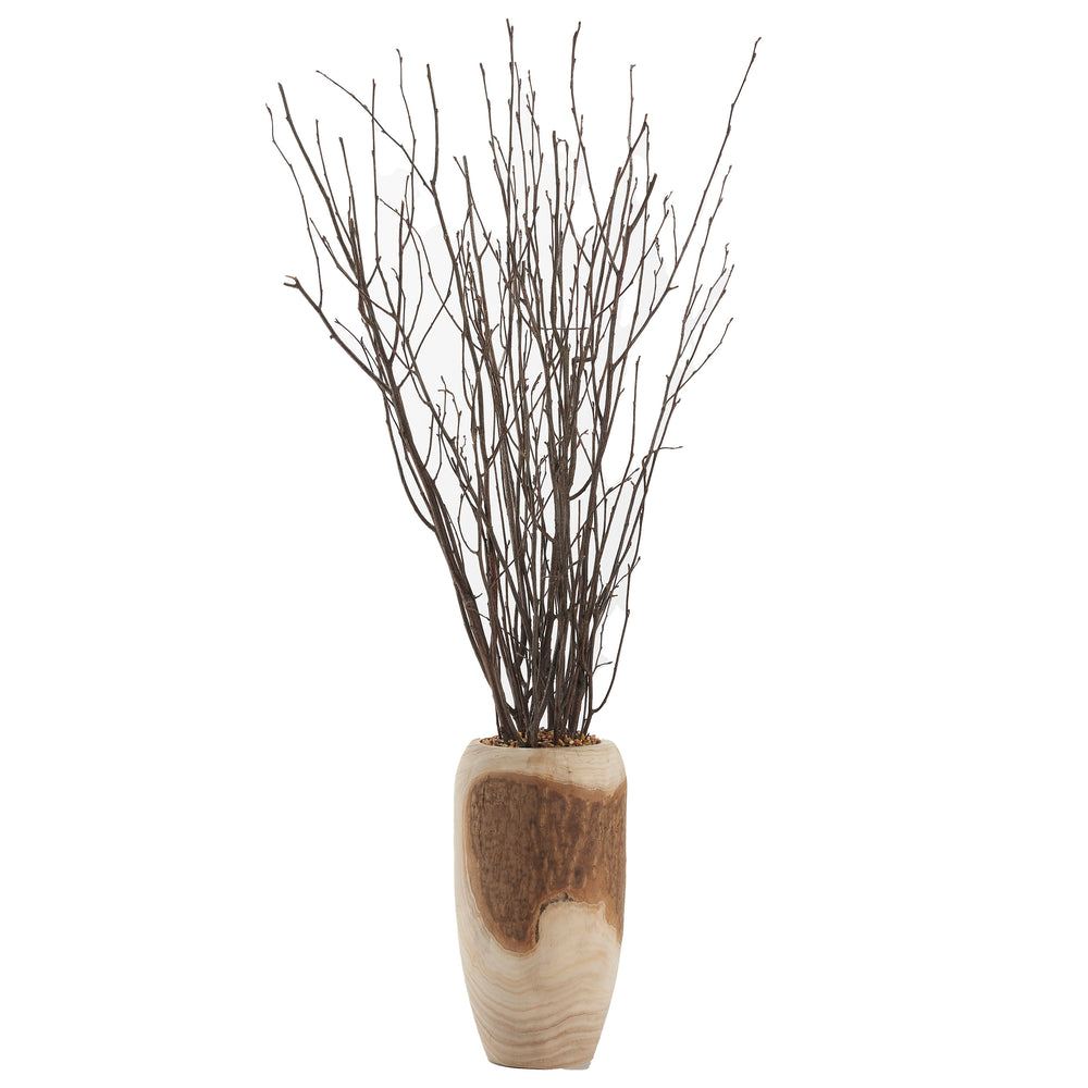 Birch Tops in Yucca Planter, Natural-Accessories-High Fashion Home