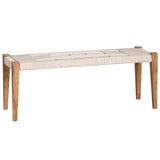 Biscayne Bench, Light Natural-Furniture - Benches-High Fashion Home