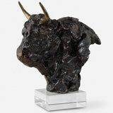 Bison Bust Sculpture-Accessories-High Fashion Home