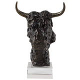 Bison Bust Sculpture-Accessories-High Fashion Home