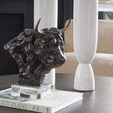 Bison Bust Sculpture-Accessories-High Fashion Home