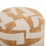 Bisou Jacquard Ottoman, Curry