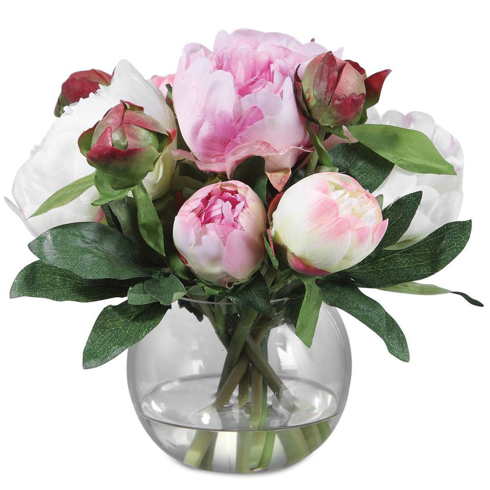 Blaire Peony Bouquet, Natural-Accessories-High Fashion Home