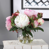 Blaire Peony Bouquet, Natural-Accessories-High Fashion Home