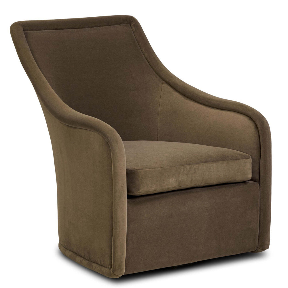 Blaire Swivel Chair, Henry Coffee by Four Hands-Furniture - Chair-High Fashion Home