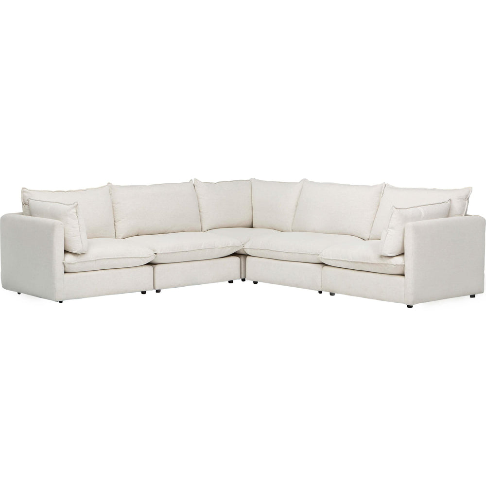 Blaise 5 Piece Sectional, Nomad Snow