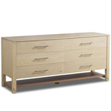 Blake 6 Drawer Dresser, Washed Ash by Four Hands-Furniture - Bedroom-High Fashion Home