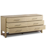 Blake 6 Drawer Dresser, Washed Ash by Four Hands-Furniture - Bedroom-High Fashion Home