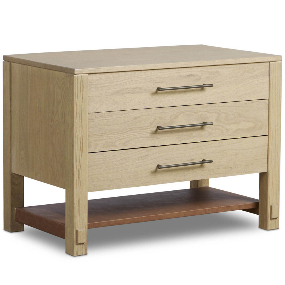 Blake Large Nightstand, Washed Ash by Four Hands