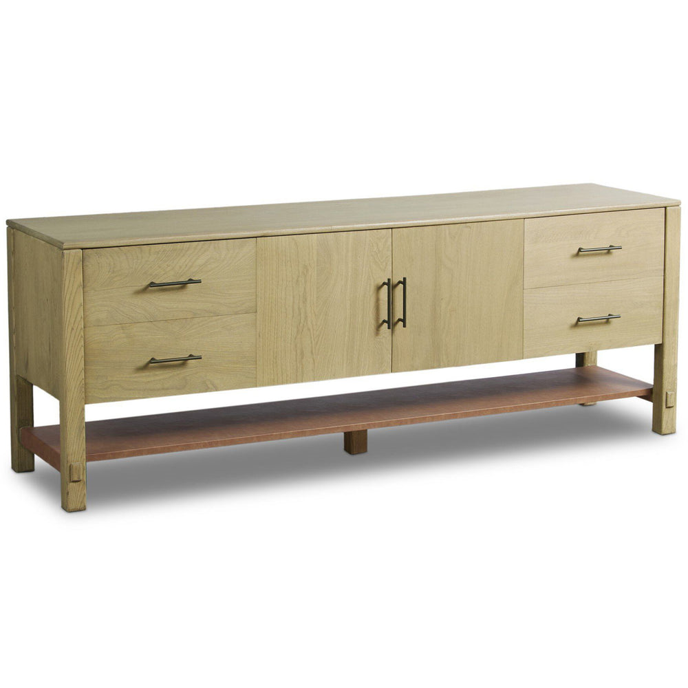 Blake Media Console, Washed Ash by Four Hands-Furniture - Storage-High Fashion Home