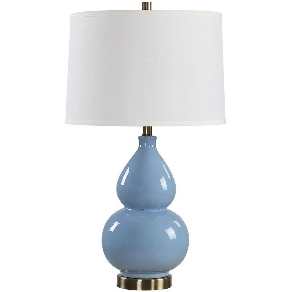 Blanca Table Lamp, Powder Blue-Lighting-High Fashion Home