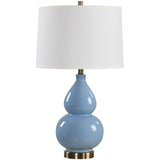 Blanca Table Lamp, Powder Blue-Lighting-High Fashion Home