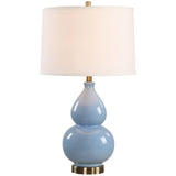Blanca Table Lamp, Powder Blue-Lighting-High Fashion Home