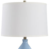 Blanca Table Lamp, Powder Blue-Lighting-High Fashion Home
