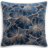 Bloom Pillow, Blue-Accessories-High Fashion Home