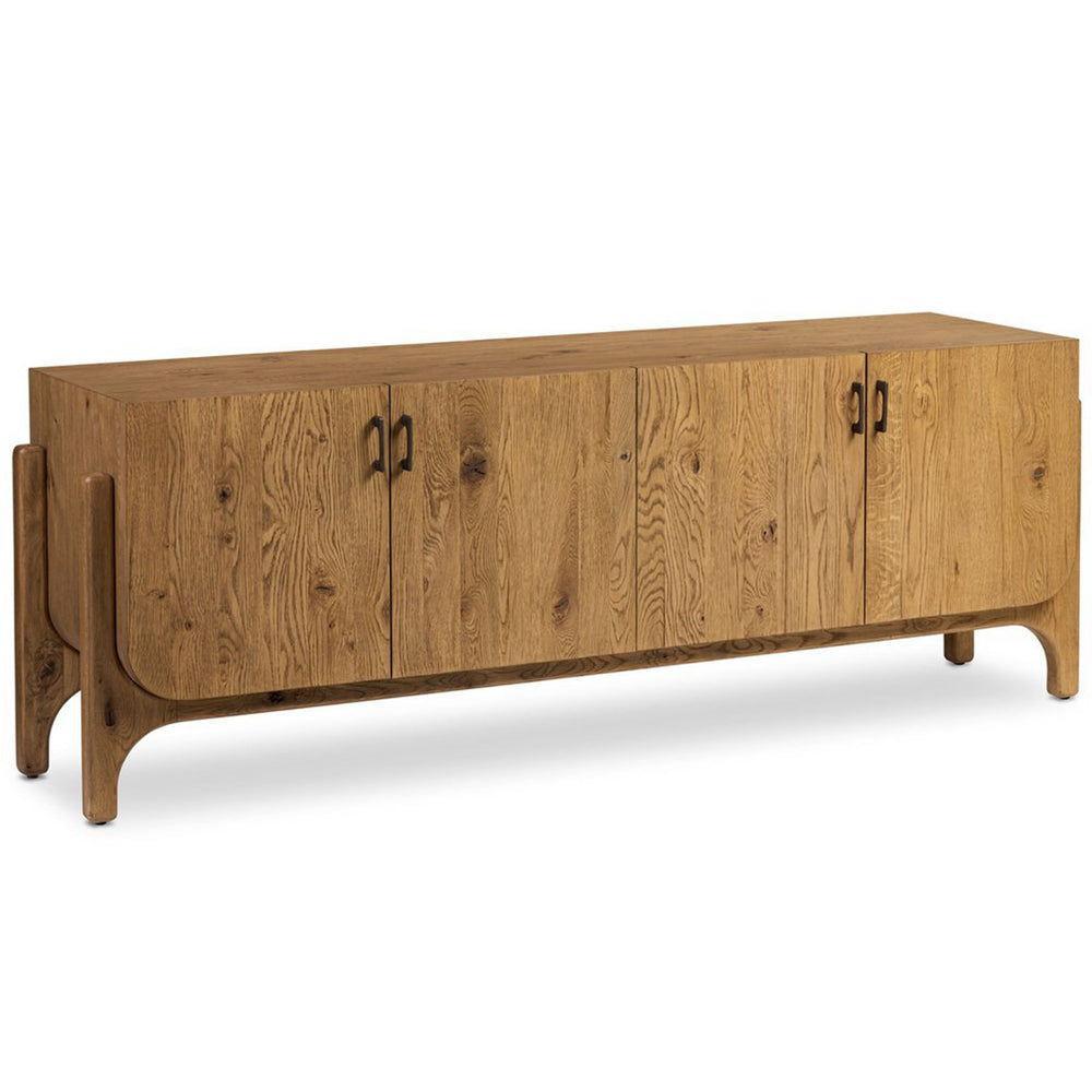 Bloomfield Media Console, Worn Oak by Four Hands