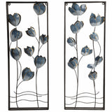 Blooming Flowers Wall Panels, Blue