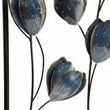 Blooming Flowers Wall Panels, Blue