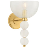 Bloomvale Wall Sconce, Aged Brass