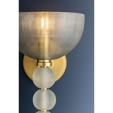 Bloomvale Wall Sconce, Aged Brass