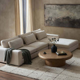 Bloor 3 Piece Sofa w/Ottoman, Clairmont Sand
