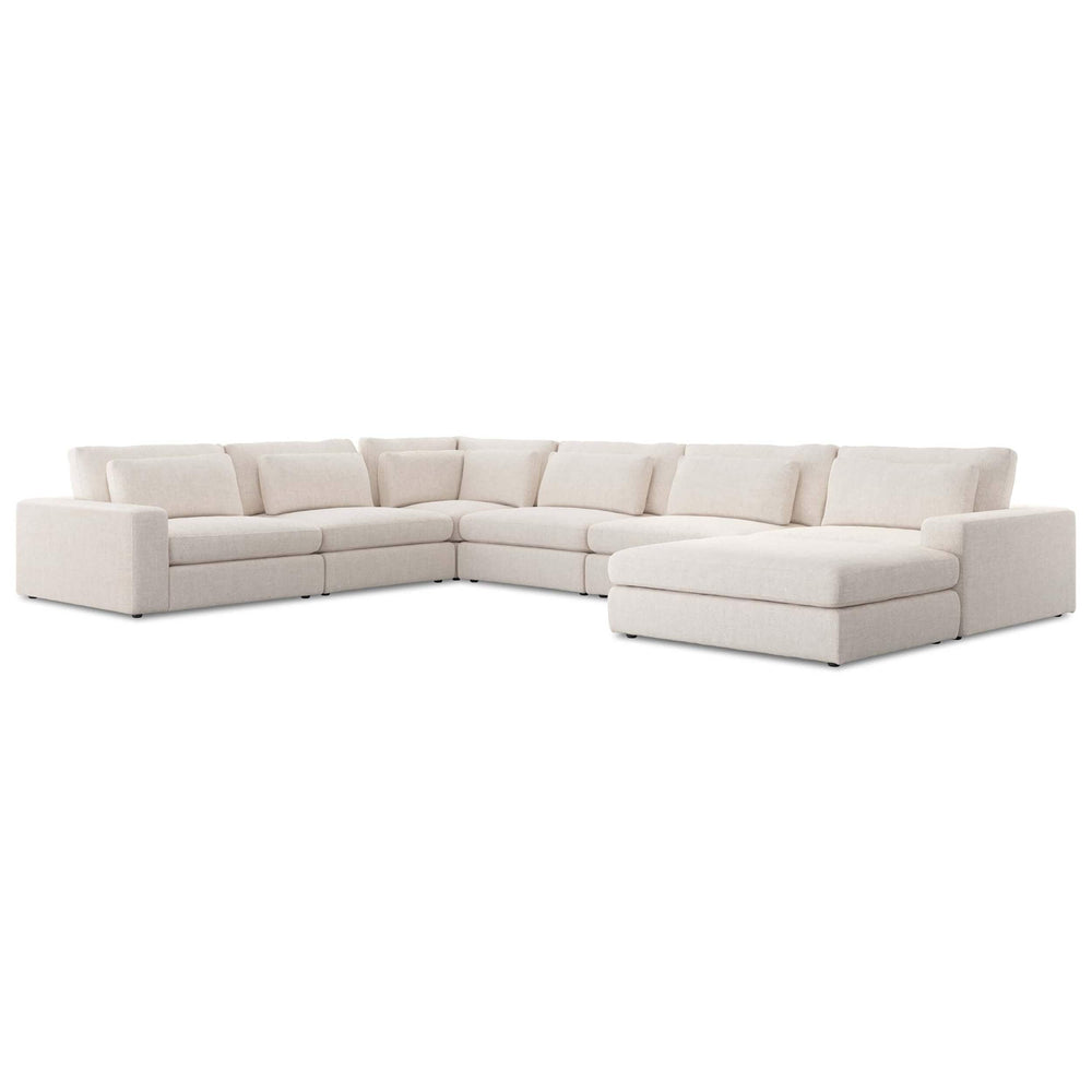 Bloor 6 Piece Sectional w/Ottoman, Essence Natural