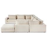 Bloor 7 Piece Sectional w/Ottoman, Clairmont Sand