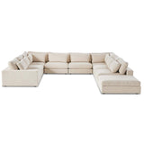 Bloor 8 Piece Sectional w/Ottoman, Clairmont Sand