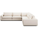 Bloor 5 Piece Sectional, Nomad Marshmallow by Four Hands