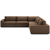 Bloor 5 Piece Sectional, Nomad Mushroom by Four Hands
