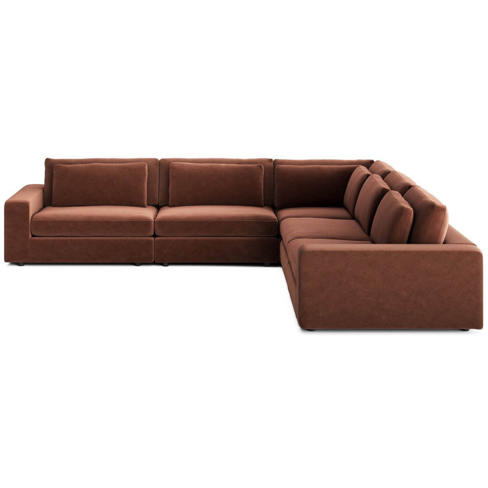 Bloor 5 Piece Sectional, Surrey Auburn by Four Hands