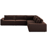 Bloor 5 Piece Sectional, Surrey Cocoa by Four Hands