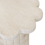 Blossom Outdoor Side Table, Travertine