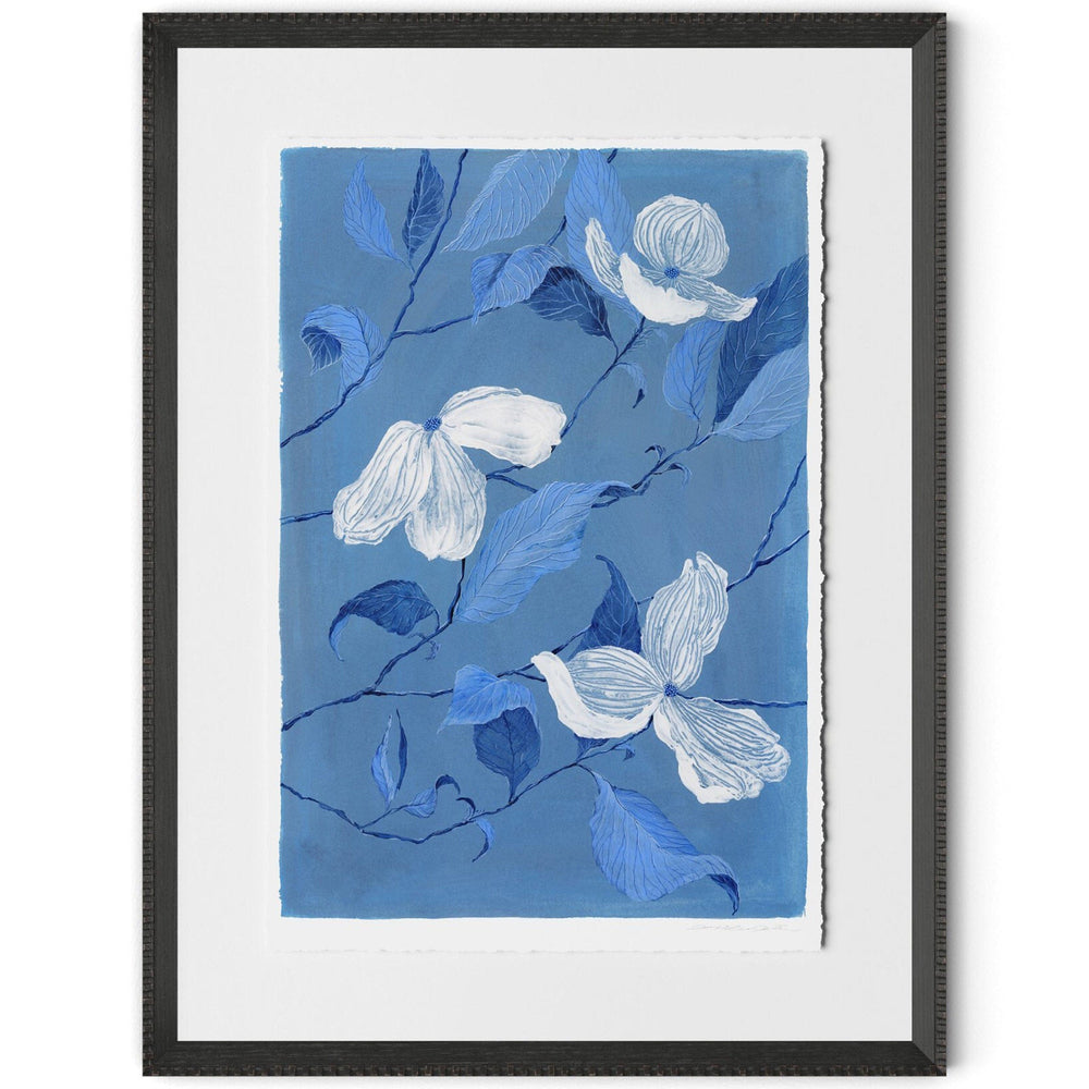 Blue Dogwood by Laurel-Dawn Latshaw by Four Hands-Accessories Artwork-High Fashion Home