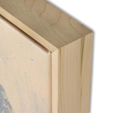 Blue Flowers No. 1 by Benjamin Galvan, Natural Maple Floater by Four Hands-Accessories Artwork-High Fashion Home