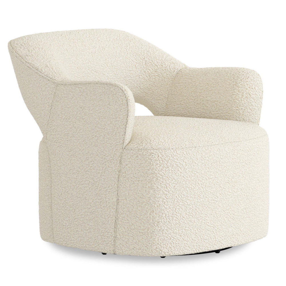 Blythe Swivel Chair, Sheepskin Natural by Four Hands