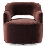 Blythe Swivel Chair, Surrey Plum by Four Hands