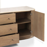 Boa Media Console, Sandy Mindi by Four Hands-Furniture - Storage-High Fashion Home