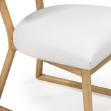 Bobbie Shearling Dining Chair, Cream/Grey